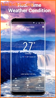 Transparent Clock&Weather Free screenshot