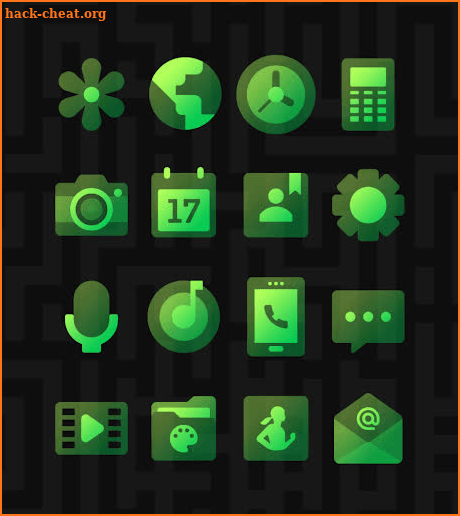 Transparent Green - Icon Pack screenshot