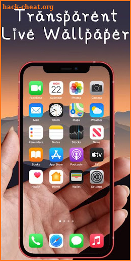 Transparent Live Wallaper for Camera screenshot