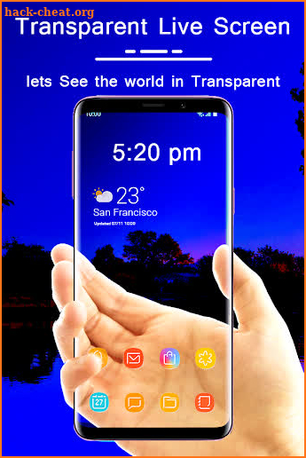 Transparent Live Wallpaper : Transparent screen screenshot