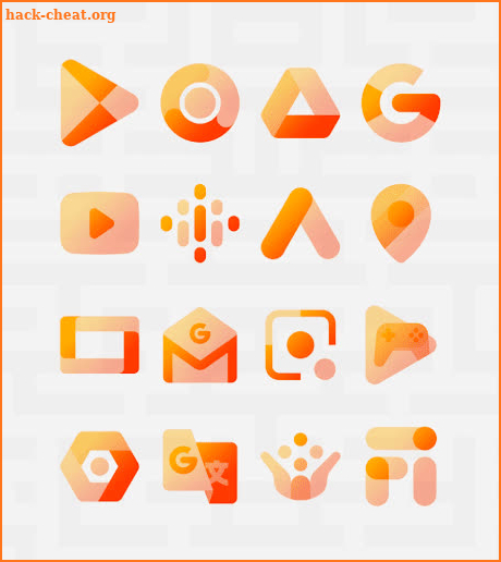 Transparent Orange - Icon Pack screenshot