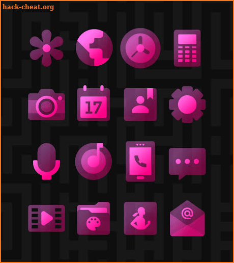 Transparent Pink - Icon Pack screenshot