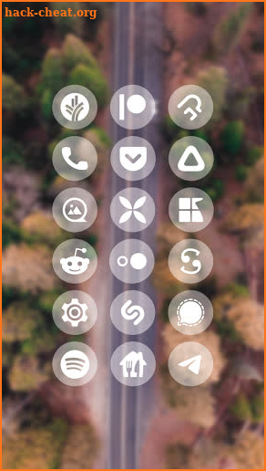 Transparent Pixel 12 White - Icon Pack screenshot