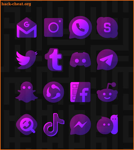 Transparent Purple - Icon Pack screenshot