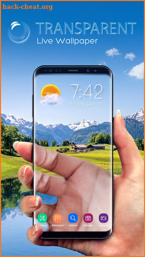 Transparent Screen and Background Simulated screenshot