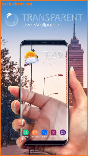 Transparent Screen and Background Simulated screenshot