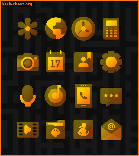 Transparent Yellow - Icon Pack screenshot