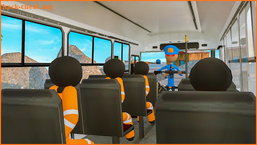Transport Stickman Prisoner Bus Driving screenshot