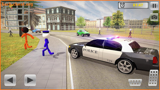 Transport Stickman Prisoner Police Car Chase screenshot