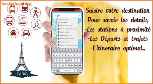 Transporter - RATP SNCF, RER, Metro, Train Route screenshot