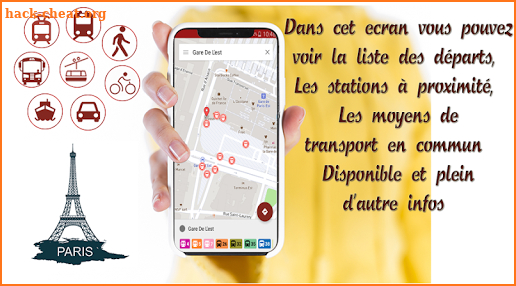 Transporter - RATP SNCF, RER, Metro, Train Route screenshot