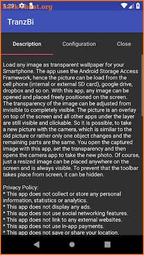 TranzBi - Transparent Wallpaper on your Screen screenshot