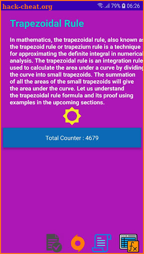 Trapezoidal Rule screenshot