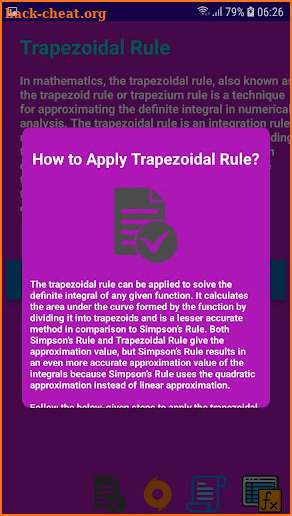 Trapezoidal Rule screenshot