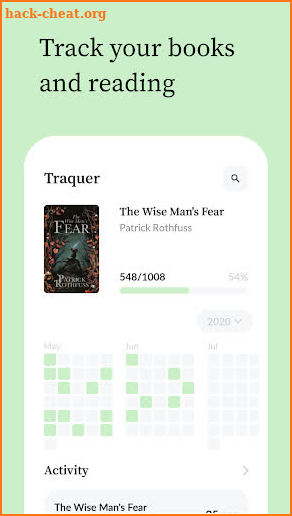 Traquer - Track books and reading progress screenshot