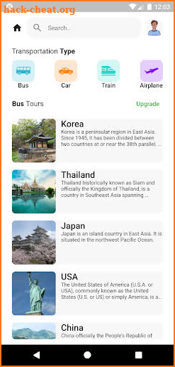 Travel App VC screenshot