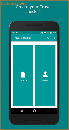 Travel Checklist screenshot