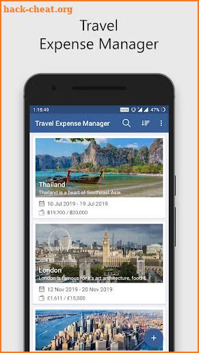 Travel Expense Manager screenshot