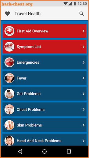 Travel Health Guide screenshot