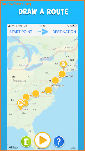 TravelBoast™ My Journey Routes screenshot