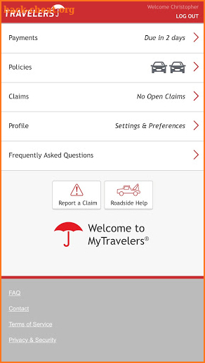 Travelers Mobile screenshot
