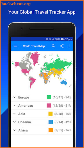 Travelmapper - Travel Tracker App screenshot