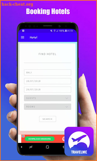 TravelMe - Cheap Flights & Hotel Bookings screenshot