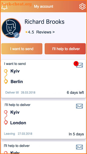TravelPost - International shipping community screenshot