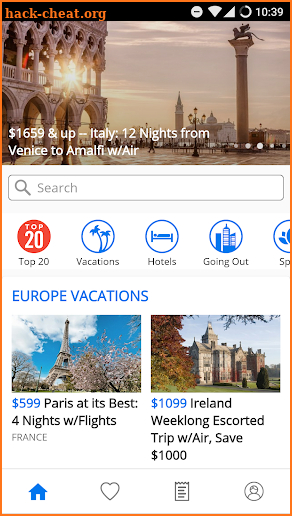 Travelzoo screenshot