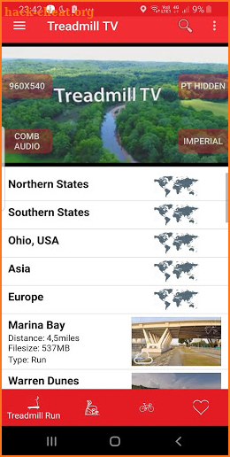 Treadmill TV - Inspiring workout trails screenshot