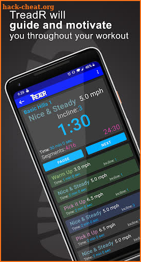 TreadR - Treadmill HIIT Smart Cardio Coach screenshot