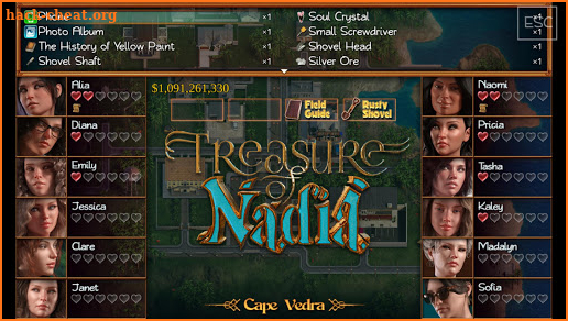 Treasure of Nadia Hacks, Tips, Hints and Cheats
