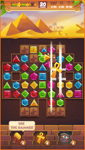 Treasures of Egypt - Free Match 3 & Puzzle Game screenshot