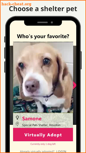 TREAT - Feed a living dog by treating its avatar screenshot