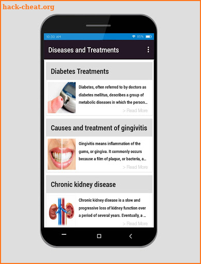 Treatment for all diseases screenshot