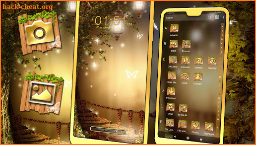 Tree Lamps Theme screenshot