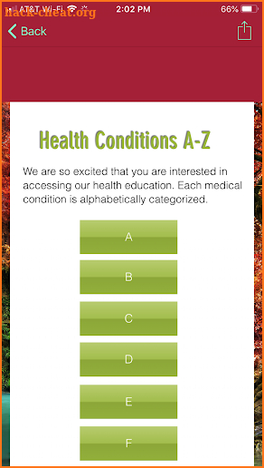Tree of Life Health Education screenshot