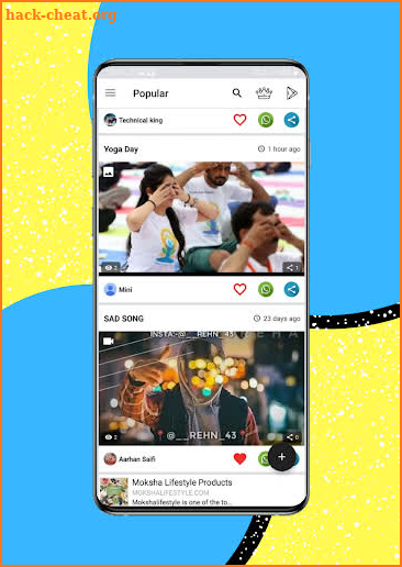 Treel : Social Media Status App screenshot