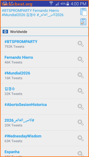 Trends Hub for Twitter screenshot