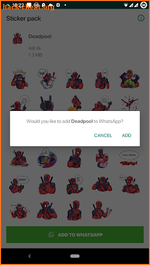 Trendy Deadpool Stickers (WAStickerApps) screenshot