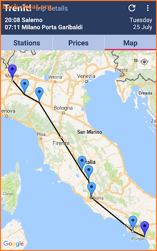 Trenit: find trains in Italy screenshot