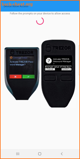 Trezor Pass Vault screenshot