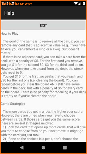 Tri Peaks Solitaire - Free Card Game Online Play screenshot