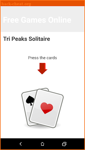Tri Peaks Solitaire Indian screenshot