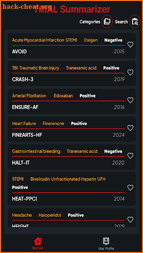 Trial Summarizer screenshot
