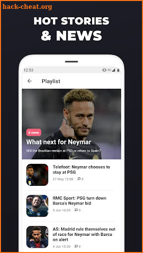 Tribuna Transfers – Soccer rumors and news 2019 screenshot