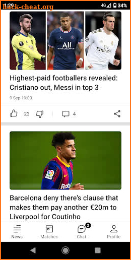 Tribuna.com: Big soccer news screenshot