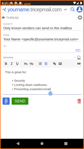 TricepMail screenshot