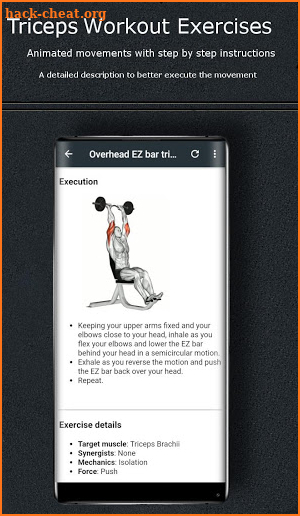 Triceps Workout Exercises screenshot