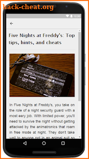 Tricks for Five Nights at Freddy's screenshot